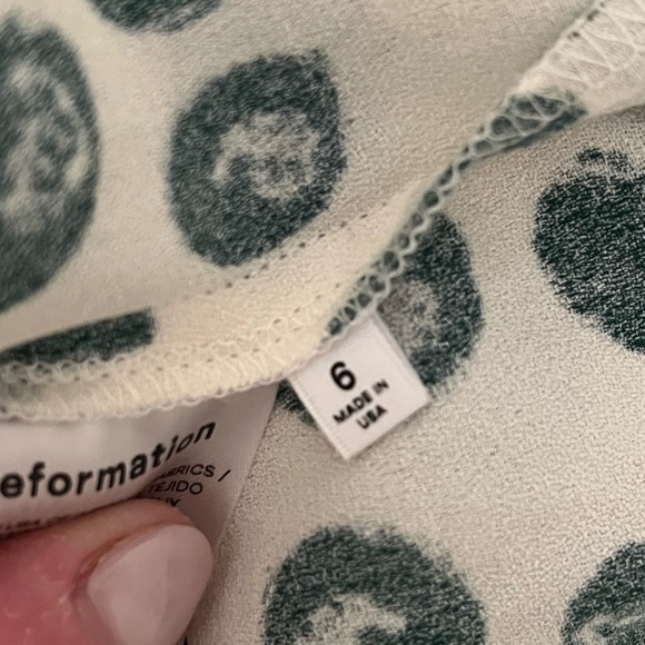 Reformation Hilda Midi Dress in Tapioca - Picture 7 of 7